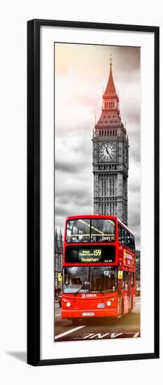 London Red Bus and Big Ben - City of London - UK - England - Photography Door Poster-Philippe Hugonnard-Framed Photographic Print