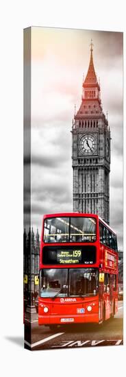 London Red Bus and Big Ben - City of London - UK - England - Photography Door Poster-Philippe Hugonnard-Stretched Canvas