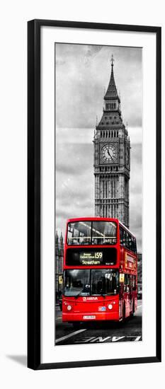 London Red Bus and Big Ben - City of London - UK - England - Photography Door Poster-Philippe Hugonnard-Framed Photographic Print