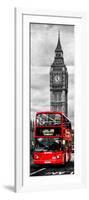 London Red Bus and Big Ben - City of London - UK - England - Photography Door Poster-Philippe Hugonnard-Framed Photographic Print