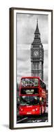 London Red Bus and Big Ben - City of London - UK - England - Photography Door Poster-Philippe Hugonnard-Framed Photographic Print