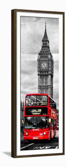 London Red Bus and Big Ben - City of London - UK - England - Photography Door Poster-Philippe Hugonnard-Framed Photographic Print