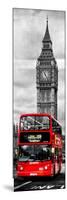 London Red Bus and Big Ben - City of London - UK - England - Photography Door Poster-Philippe Hugonnard-Mounted Photographic Print