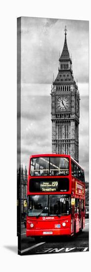 London Red Bus and Big Ben - City of London - UK - England - Photography Door Poster-Philippe Hugonnard-Stretched Canvas