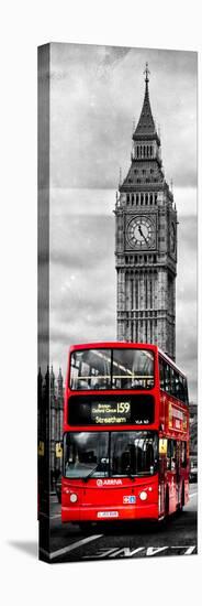 London Red Bus and Big Ben - City of London - UK - England - Photography Door Poster-Philippe Hugonnard-Stretched Canvas