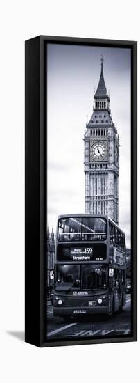 London Red Bus and Big Ben - City of London - UK - England - Photography Door Poster-Philippe Hugonnard-Framed Stretched Canvas