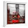 London Red Bus and Big Ben - City of London - UK - England - United Kingdom - Europe-Philippe Hugonnard-Framed Photographic Print