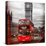 London Red Bus and Big Ben - City of London - UK - England - United Kingdom - Europe-Philippe Hugonnard-Stretched Canvas