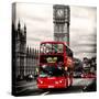 London Red Bus and Big Ben - City of London - UK - England - United Kingdom - Europe-Philippe Hugonnard-Stretched Canvas