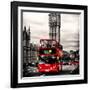 London Red Bus and Big Ben - City of London - UK - England - United Kingdom - Europe-Philippe Hugonnard-Framed Photographic Print