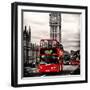 London Red Bus and Big Ben - City of London - UK - England - United Kingdom - Europe-Philippe Hugonnard-Framed Photographic Print