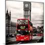 London Red Bus and Big Ben - City of London - UK - England - United Kingdom - Europe-Philippe Hugonnard-Mounted Photographic Print