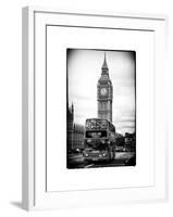 London Red Bus and Big Ben - City of London - UK - England - United Kingdom - Europe-Philippe Hugonnard-Framed Photographic Print