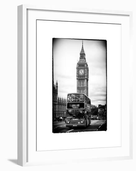 London Red Bus and Big Ben - City of London - UK - England - United Kingdom - Europe-Philippe Hugonnard-Framed Photographic Print