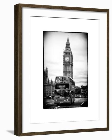 London Red Bus and Big Ben - City of London - UK - England - United Kingdom - Europe-Philippe Hugonnard-Framed Photographic Print