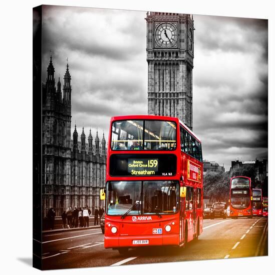 London Red Bus and Big Ben - City of London - UK - England - United Kingdom - Europe-Philippe Hugonnard-Stretched Canvas