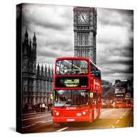 London Red Bus and Big Ben - City of London - UK - England - United Kingdom - Europe-Philippe Hugonnard-Stretched Canvas