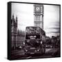 London Red Bus and Big Ben - City of London - UK - England - United Kingdom - Europe-Philippe Hugonnard-Framed Stretched Canvas