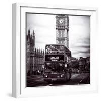 London Red Bus and Big Ben - City of London - UK - England - United Kingdom - Europe-Philippe Hugonnard-Framed Photographic Print