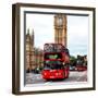 London Red Bus and Big Ben - City of London - UK - England - United Kingdom - Europe-Philippe Hugonnard-Framed Photographic Print