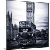 London Red Bus and Big Ben - City of London - UK - England - United Kingdom - Europe-Philippe Hugonnard-Mounted Photographic Print