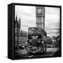 London Red Bus and Big Ben - City of London - UK - England - United Kingdom - Europe-Philippe Hugonnard-Framed Stretched Canvas