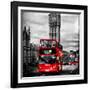 London Red Bus and Big Ben - City of London - UK - England - United Kingdom - Europe-Philippe Hugonnard-Framed Photographic Print