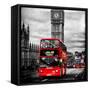 London Red Bus and Big Ben - City of London - UK - England - United Kingdom - Europe-Philippe Hugonnard-Framed Stretched Canvas