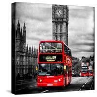 London Red Bus and Big Ben - City of London - UK - England - United Kingdom - Europe-Philippe Hugonnard-Stretched Canvas