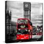 London Red Bus and Big Ben - City of London - UK - England - United Kingdom - Europe-Philippe Hugonnard-Stretched Canvas