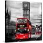 London Red Bus and Big Ben - City of London - UK - England - United Kingdom - Europe-Philippe Hugonnard-Stretched Canvas