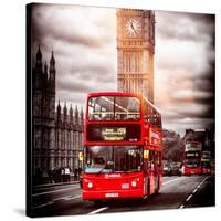 London Red Bus and Big Ben - City of London - UK - England - United Kingdom - Europe-Philippe Hugonnard-Stretched Canvas