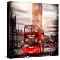 London Red Bus and Big Ben - City of London - UK - England - United Kingdom - Europe-Philippe Hugonnard-Stretched Canvas