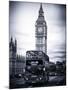 London Red Bus and Big Ben - City of London - UK - England - United Kingdom - Europe-Philippe Hugonnard-Mounted Photographic Print