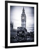 London Red Bus and Big Ben - City of London - UK - England - United Kingdom - Europe-Philippe Hugonnard-Framed Photographic Print