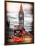 London Red Bus and Big Ben - City of London - UK - England - United Kingdom - Europe-Philippe Hugonnard-Framed Photographic Print