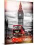 London Red Bus and Big Ben - City of London - UK - England - United Kingdom - Europe-Philippe Hugonnard-Mounted Photographic Print