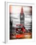 London Red Bus and Big Ben - City of London - UK - England - United Kingdom - Europe-Philippe Hugonnard-Framed Photographic Print