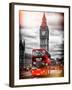 London Red Bus and Big Ben - City of London - UK - England - United Kingdom - Europe-Philippe Hugonnard-Framed Photographic Print