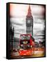 London Red Bus and Big Ben - City of London - UK - England - United Kingdom - Europe-Philippe Hugonnard-Framed Stretched Canvas