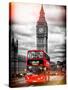 London Red Bus and Big Ben - City of London - UK - England - United Kingdom - Europe-Philippe Hugonnard-Stretched Canvas