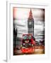 London Red Bus and Big Ben - City of London - UK - England - United Kingdom - Europe-Philippe Hugonnard-Framed Photographic Print