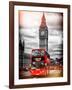 London Red Bus and Big Ben - City of London - UK - England - United Kingdom - Europe-Philippe Hugonnard-Framed Photographic Print