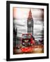 London Red Bus and Big Ben - City of London - UK - England - United Kingdom - Europe-Philippe Hugonnard-Framed Photographic Print