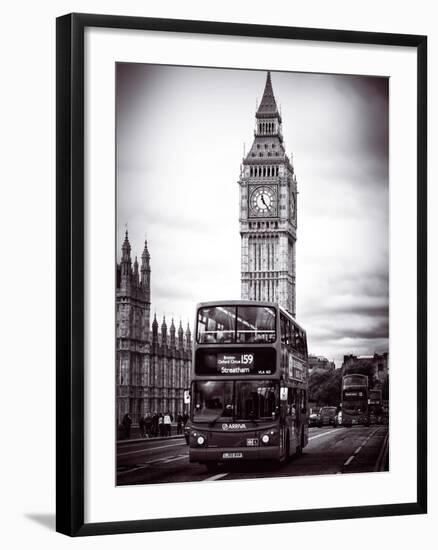 London Red Bus and Big Ben - City of London - UK - England - United Kingdom - Europe-Philippe Hugonnard-Framed Photographic Print