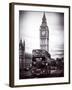 London Red Bus and Big Ben - City of London - UK - England - United Kingdom - Europe-Philippe Hugonnard-Framed Photographic Print