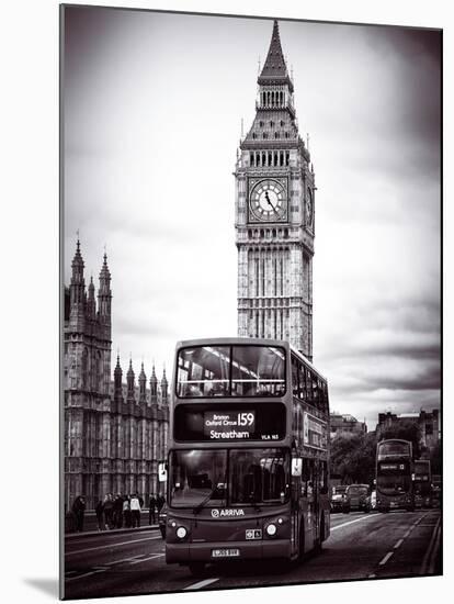 London Red Bus and Big Ben - City of London - UK - England - United Kingdom - Europe-Philippe Hugonnard-Mounted Photographic Print