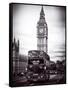 London Red Bus and Big Ben - City of London - UK - England - United Kingdom - Europe-Philippe Hugonnard-Framed Stretched Canvas