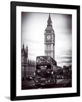 London Red Bus and Big Ben - City of London - UK - England - United Kingdom - Europe-Philippe Hugonnard-Framed Photographic Print