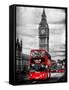 London Red Bus and Big Ben - City of London - UK - England - United Kingdom - Europe-Philippe Hugonnard-Framed Stretched Canvas